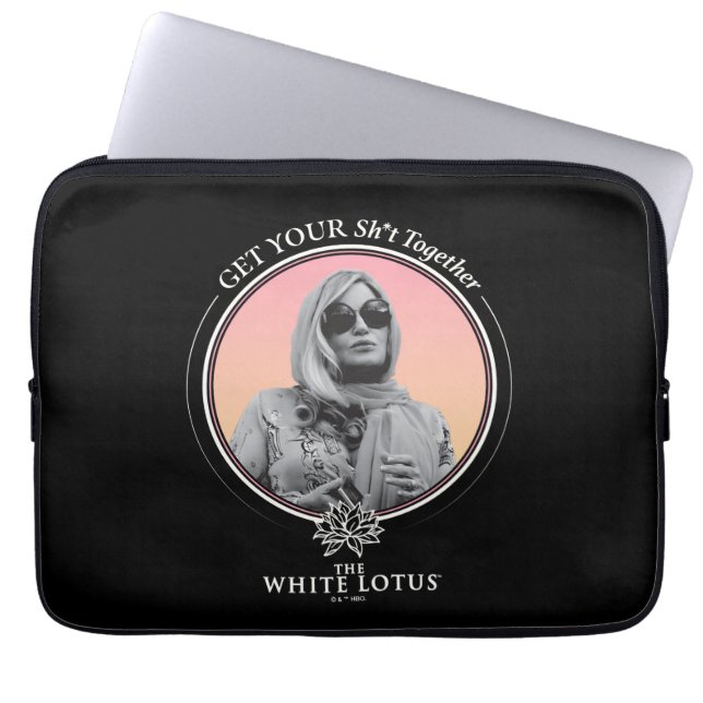 Capa Para Notebook Junte o seu Sh*t - O Lotus Branco (Frente)