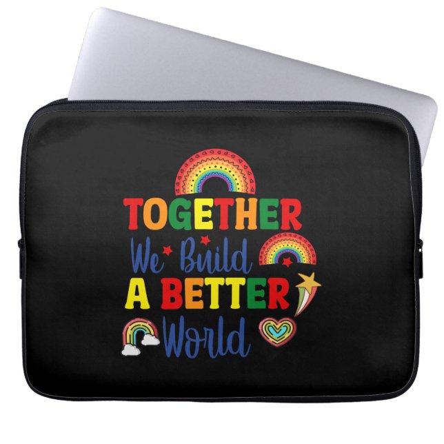 Capa Para Notebook Juntos Construímos Um Mundo Melhor (Frente)