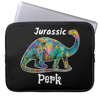Capa Para Notebook Jurassic Perk Colorido Dinossauro Preto