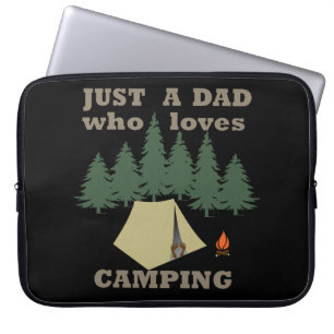 Capa Para Notebook just a dad who loves camping and hiking