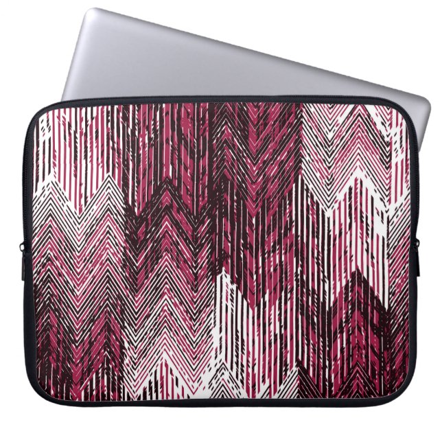 Capa Para Notebook Jute Geométrico Étnica Moderna Impressão. (Frente)