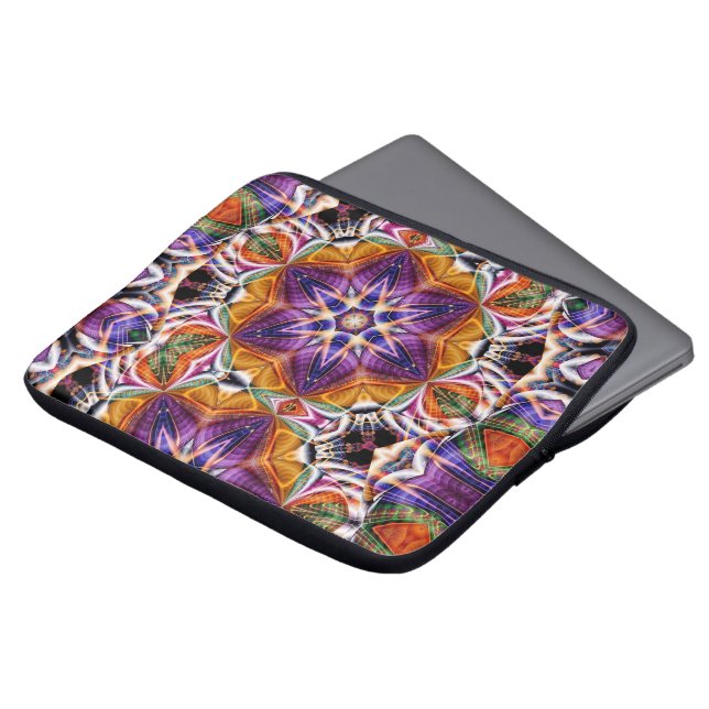 Capa Para Notebook Kaleidoscope Neoprene Laptop (Frente Topo)