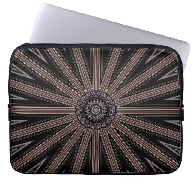 Capa Para Notebook Kaleidoscope Roda Padrão Eletrônicos 13" (Frente)