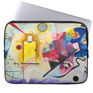 Capa Para Notebook Kandinsky amarelo-vermelho-azul
