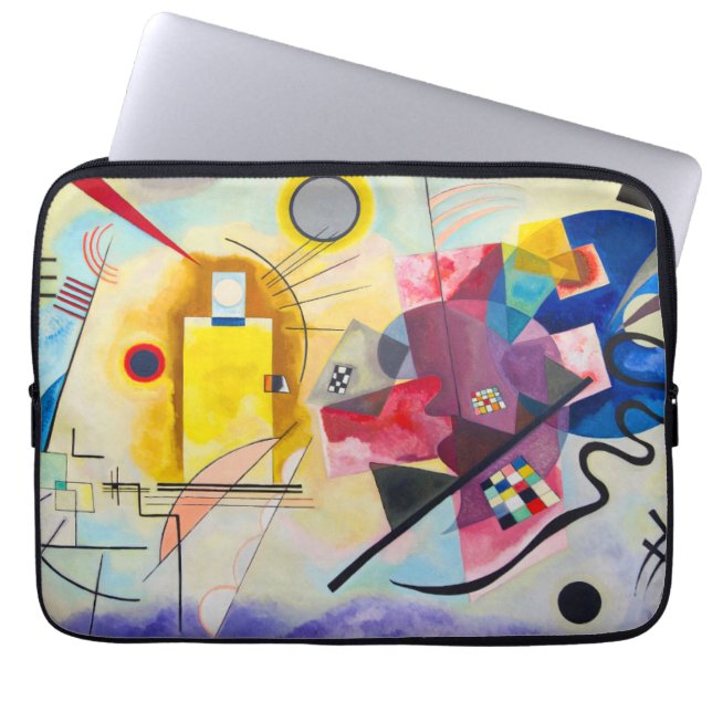 Capa Para Notebook Kandinsky amarelo-vermelho-azul (Frente)