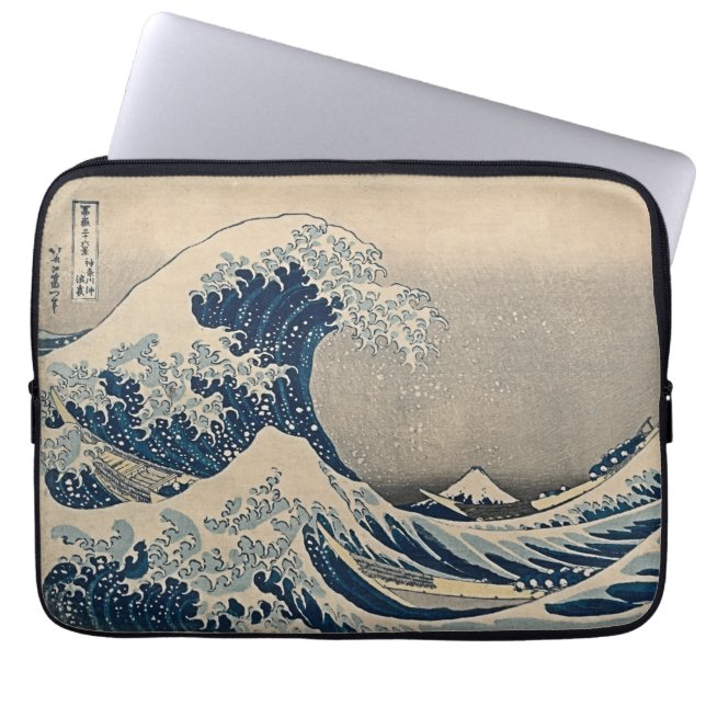 Capa Para Notebook Katsushika Hokusai. A onda do Excelente de Kanagaw (Frente)