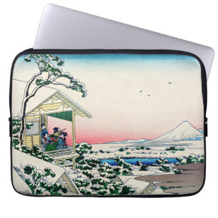 Capa Para Notebook Katsushika Hokusai - Casa de chá em Koishikawa