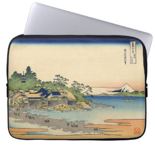 Capa Para Notebook Katsushika Hokusai Enoshima na província de Sagami