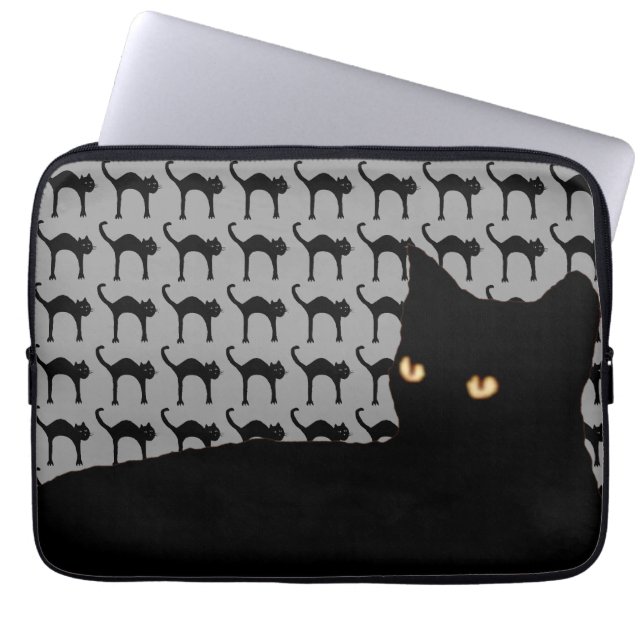 Capa Para Notebook katzen negro (Frente)
