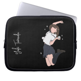 Capa Para Notebook Kawai Jumping Girl personalizável