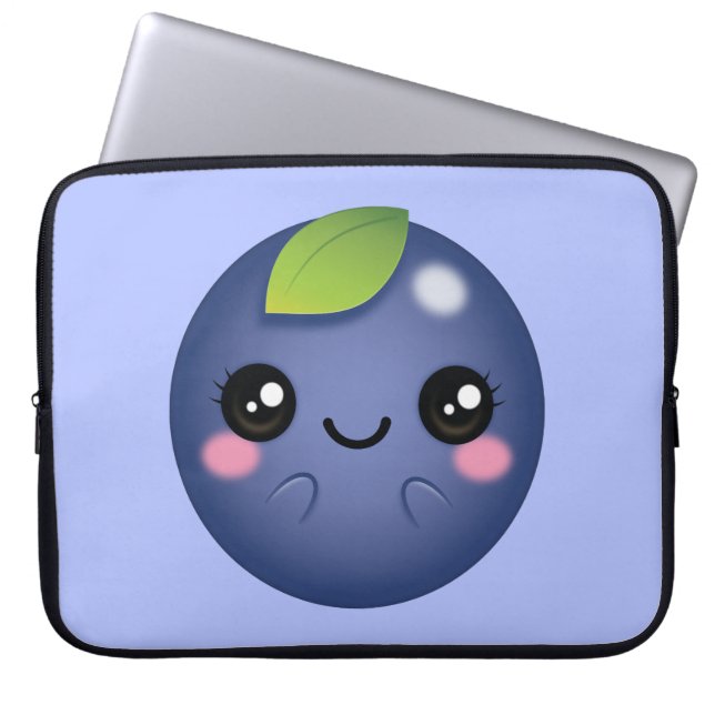 Capa Para Notebook Kawaii Blueberry (Frente)