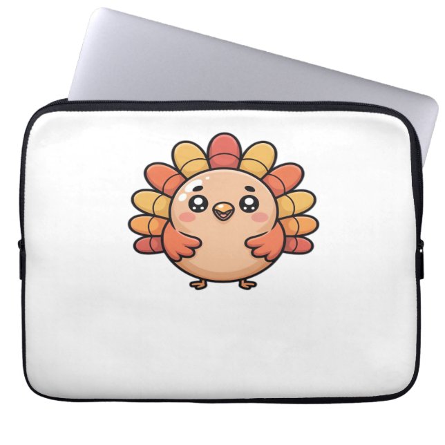 Capa Para Notebook kawaii - Camisa Clássica de Ação de Graças (Frente)