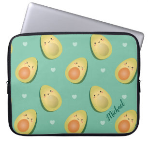 Capa Para Notebook Kawaii Cute Avocados Vamos Avocuddle Padrão Engraç