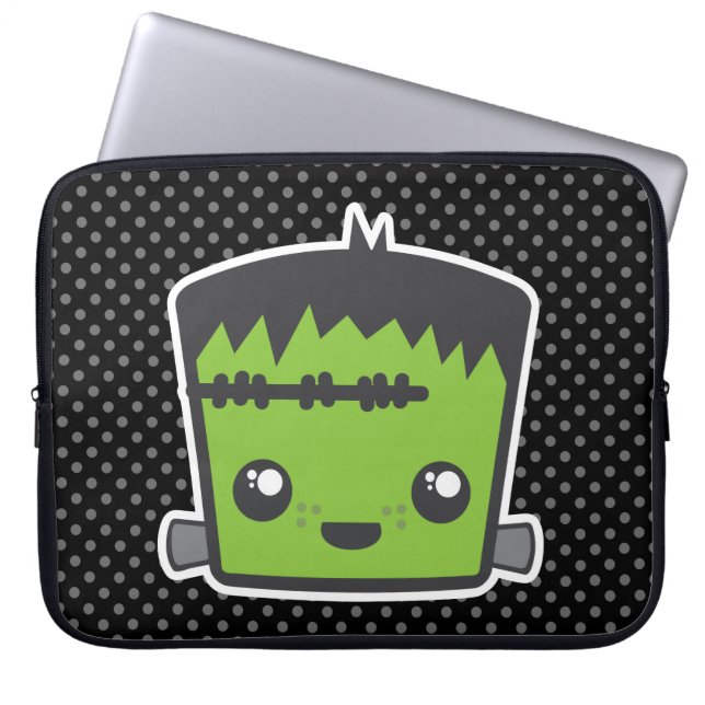 Capa Para Notebook Kawaii Frankenstein Bolsa de laptop (Frente)