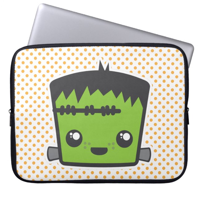 Capa Para Notebook Kawaii Frankenstein Bolsa de laptop (Frente)