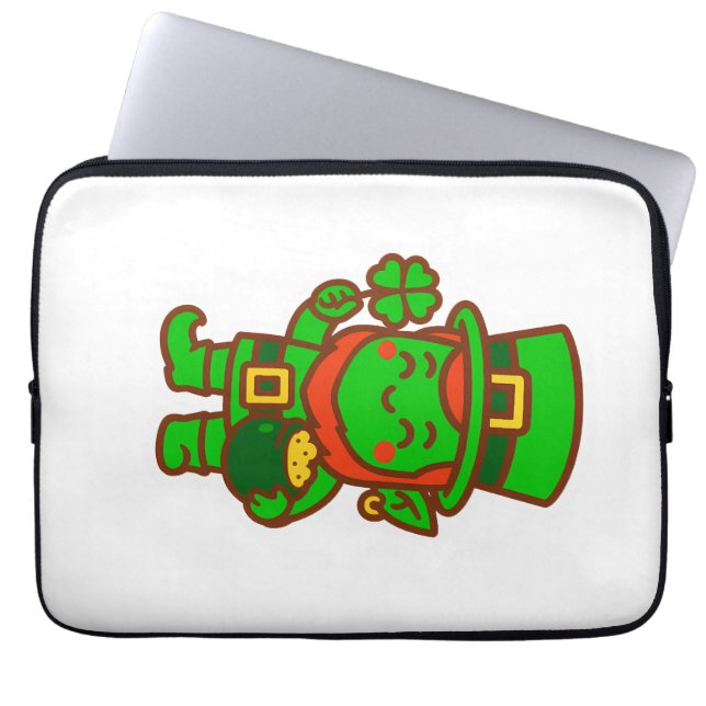Capa Para Notebook Kawaii Lucky Leprechaun (Frente)