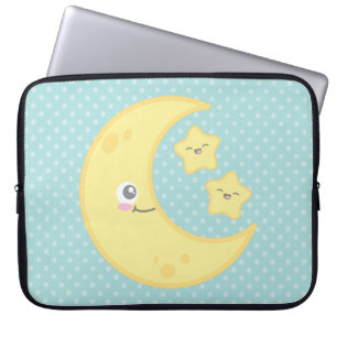 Capa Para Notebook Kawaii Moon e Stars Bolsa de laptop