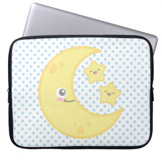 Capa Para Notebook Kawaii Moon e Stars Bolsa de laptop