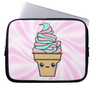 Capa Para Notebook Kawaii Rave Sorvete Cone