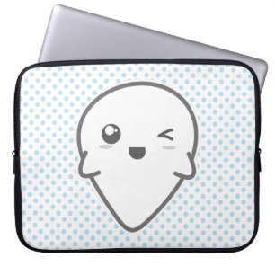 Capa Para Notebook Kawaii Winking Ghost Bolsa de laptop