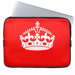 Capa Para Notebook KEEP CALM CROWN on Red Customize This!