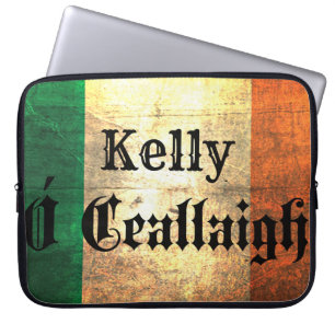 Capa Para Notebook Kelly Irish Surname Flag Slee