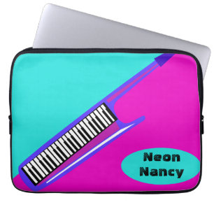 Capa Para Notebook Keytar Totalmente Neon anos 80