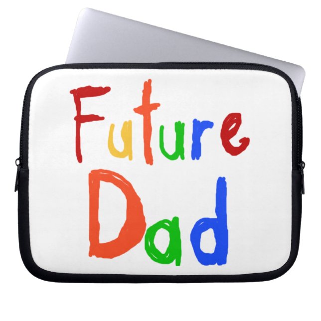 Capa Para Notebook Kid Text Futuras T-shirts e Pais (Frente)