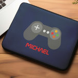 Capa Para Notebook Kids de controlador de vídeo legal personalizados<br><div class="desc">Design personalizado para gamers,  Kids de controladores de vídeo retrorados divertidos.</div>