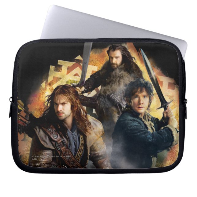 Capa Para Notebook Kili, BILBO BAGGINS™ E THORIN OAKENSHIELD™ Art (Frente)
