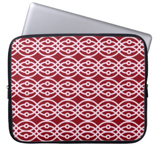 Capa Para Notebook Kimono impressão, burgundy e rosa