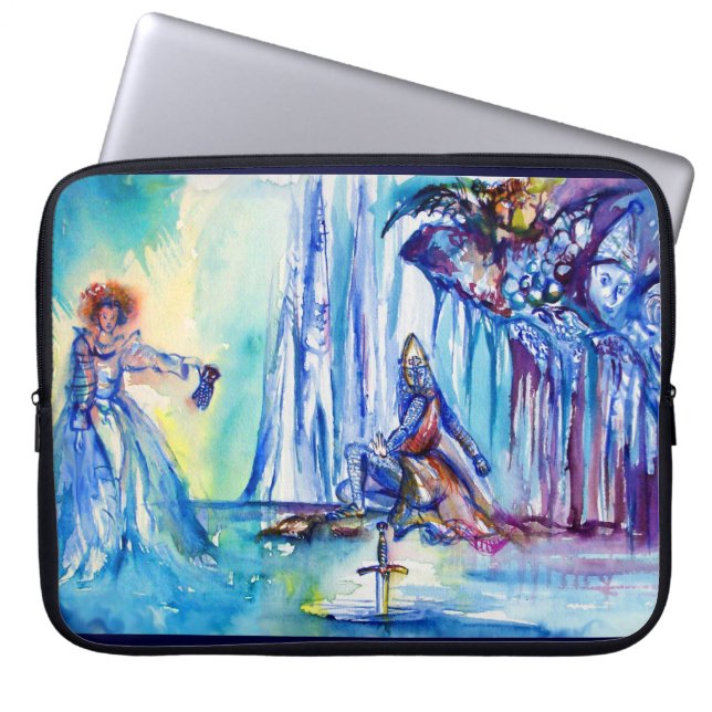 CAPA PARA NOTEBOOK KING ARTHUR, SENHORA DO LAGO E EXCALIBUR (Frente)