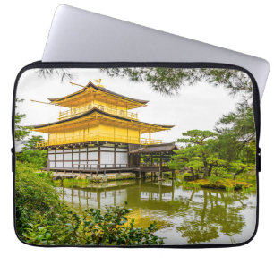 Capa Para Notebook Kinkaku-ji, o pavilhão de ouros, Kyoto