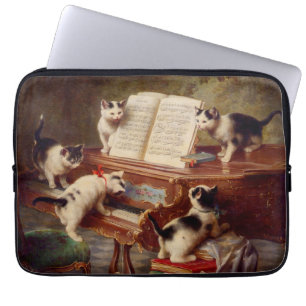 Capa Para Notebook Kittens e Piano