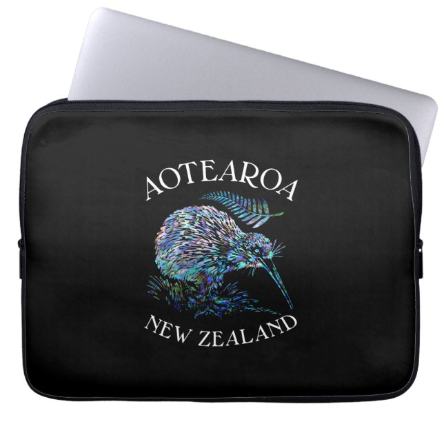 CAPA PARA NOTEBOOK KIWI NEW ZEALAND PAUA BOLSA DE LAPTOP (Frente)