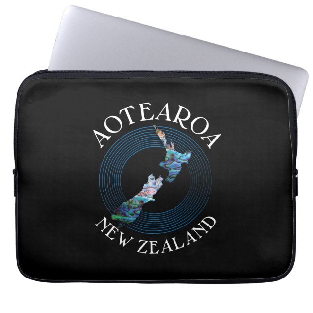 CAPA PARA NOTEBOOK KIWI NEW ZEALAND PAUA BOLSA DE LAPTOP (Frente)