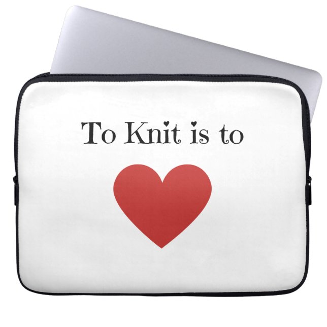 Capa Para Notebook Knit é para o Amor - (Frente)
