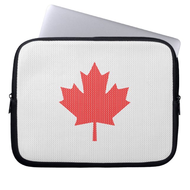 Capa Para Notebook Knit Style Maple Leaf Knitting Motif (Frente)