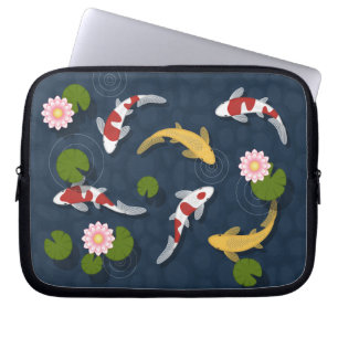 Capa Para Notebook Koi Fish Pond 2