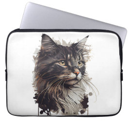 Capa Para Notebook La Elegancia felina en tu vida
