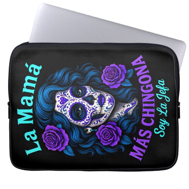 Capa Para Notebook La Mamá Más Chingona Engraçada Mãe Espanhola (Frente)