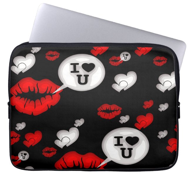 Capa Para Notebook Lábios e conversa de amor (Frente)