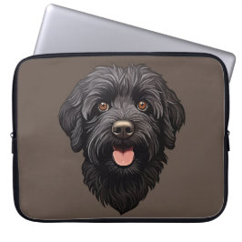Capa Para Notebook Labradoodle Black Dog