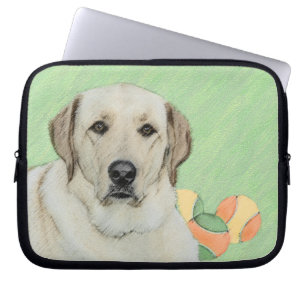 Capa Para Notebook Labrador Amarelo - Impressão de Retriever e Têni