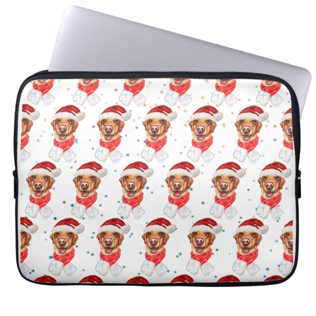 Capa Para Notebook Labrador Dog Breed Christmas (Frente)
