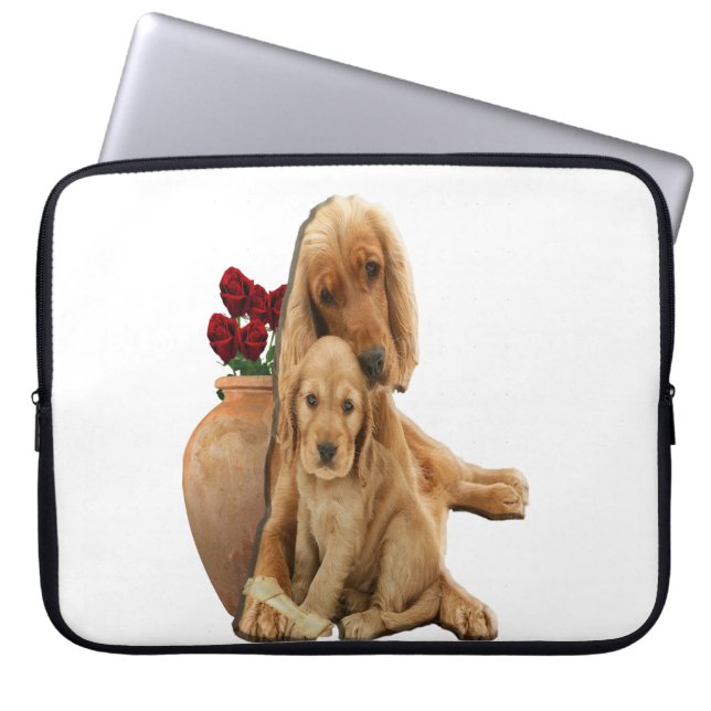 Capa Para Notebook Labrador e cachorros (Frente)