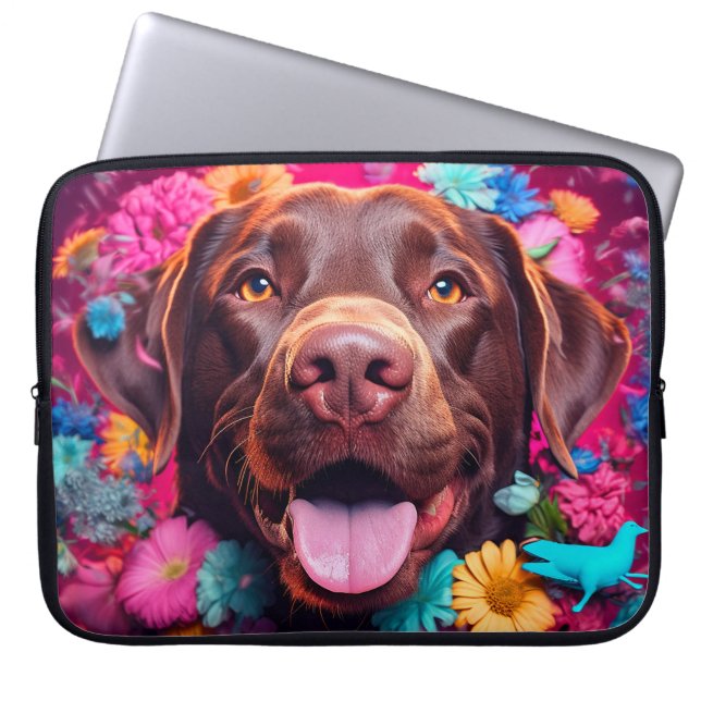Capa Para Notebook Labrador Retriever Laptop Bag (Frente)