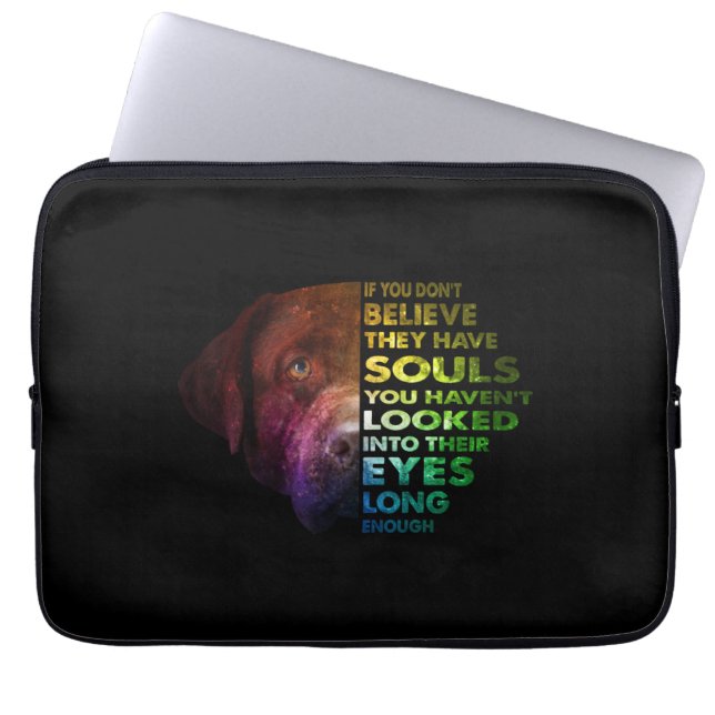 Capa Para Notebook Labrador Retriever Olhou Para O Sobreloso Do Cacho (Frente)