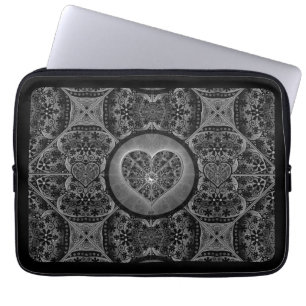 Capa Para Notebook Lace Black Cerâmico