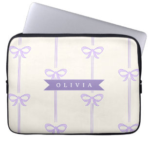 Capa Para Notebook Laço Coquette Personalizado Nome Estética Feminina